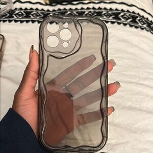 Transparent Black Phone Case